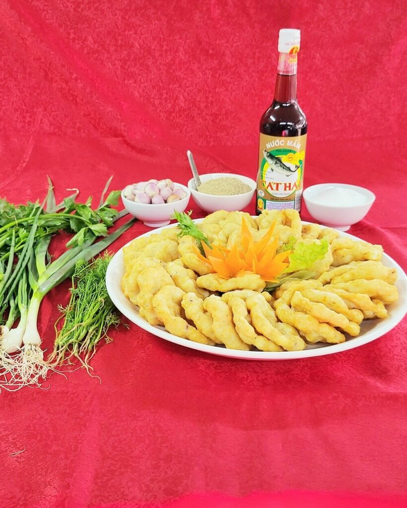 chả mực hạ long cùng mắm cát hải