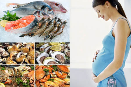 Chế độ ăn hải sản hợp lý tốt cho phụ nữ mang thai
