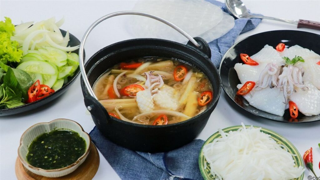 Mực nhúng giấm lại miệng