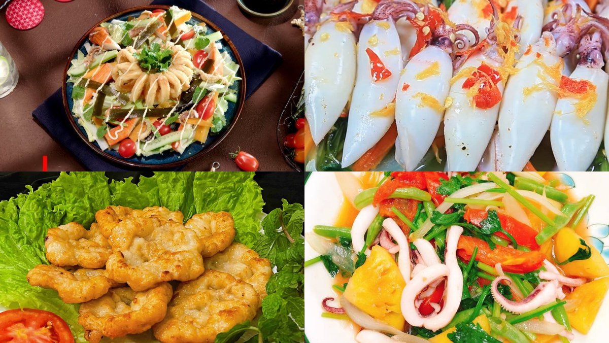 Các món ngon làm từ mực tươi Quảng Ninh